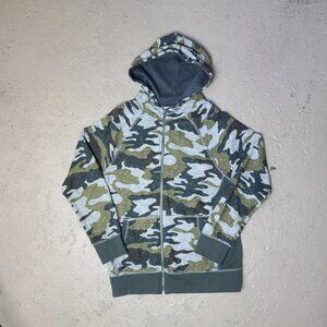 Vintage Y2K 'Mossimo Supply co' faded camouflage zip-up hoodie sweatshirt M